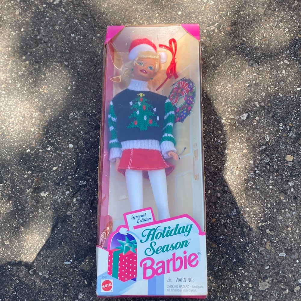 1990s special edition holiday season Barbie